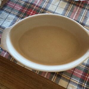 Pampered Chef Heritage augratin dish New, white, nonsmoking home